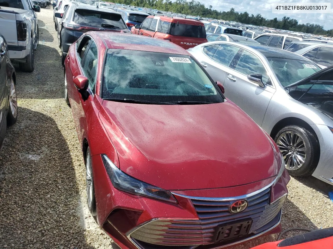 2019 Toyota Avalon Xle VIN: 4T1BZ1FB8KU013017 Lot: 74062824