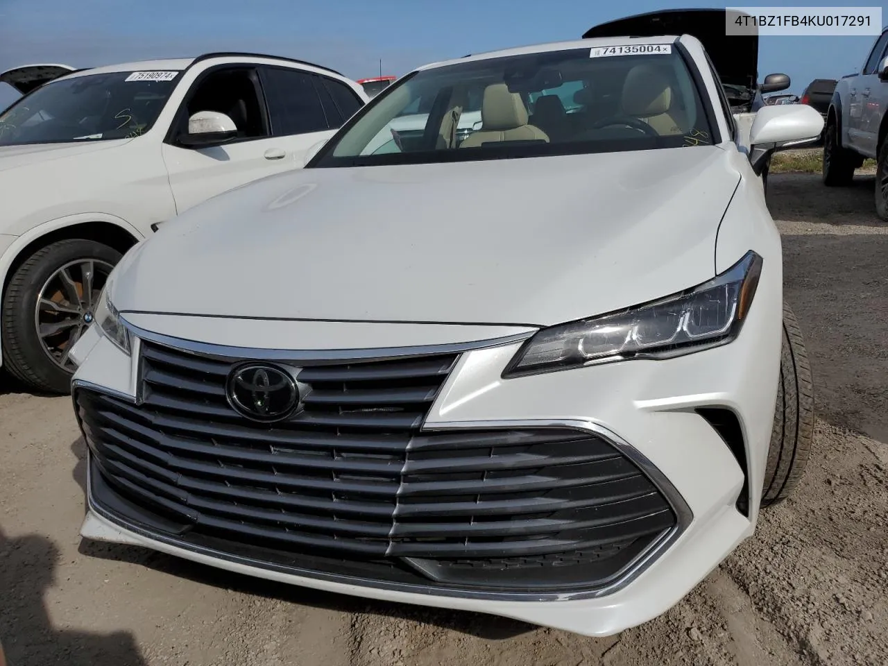 2019 Toyota Avalon Xle VIN: 4T1BZ1FB4KU017291 Lot: 74135004