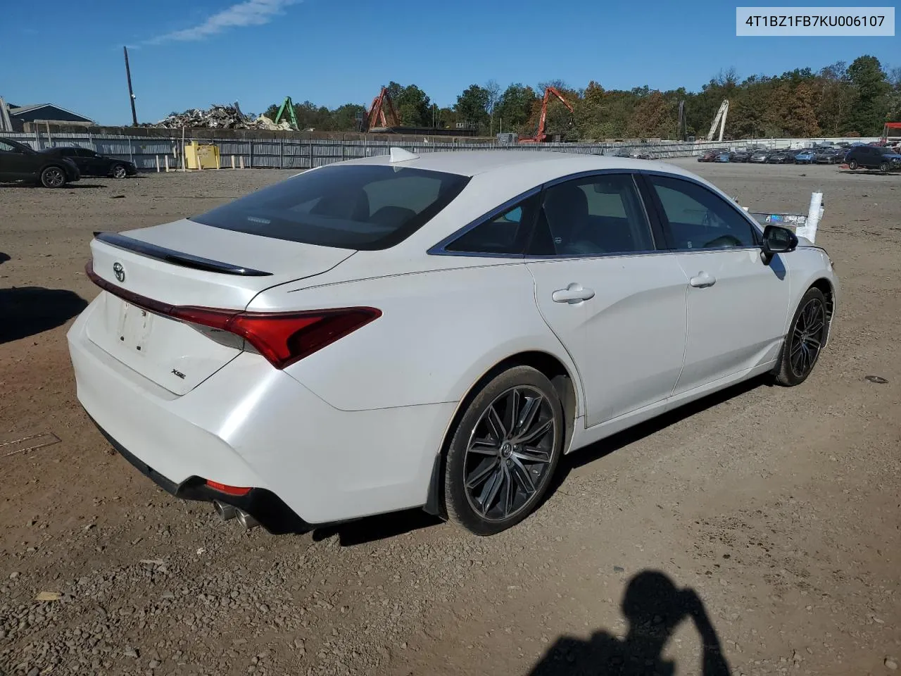 2019 Toyota Avalon Xle VIN: 4T1BZ1FB7KU006107 Lot: 74888354