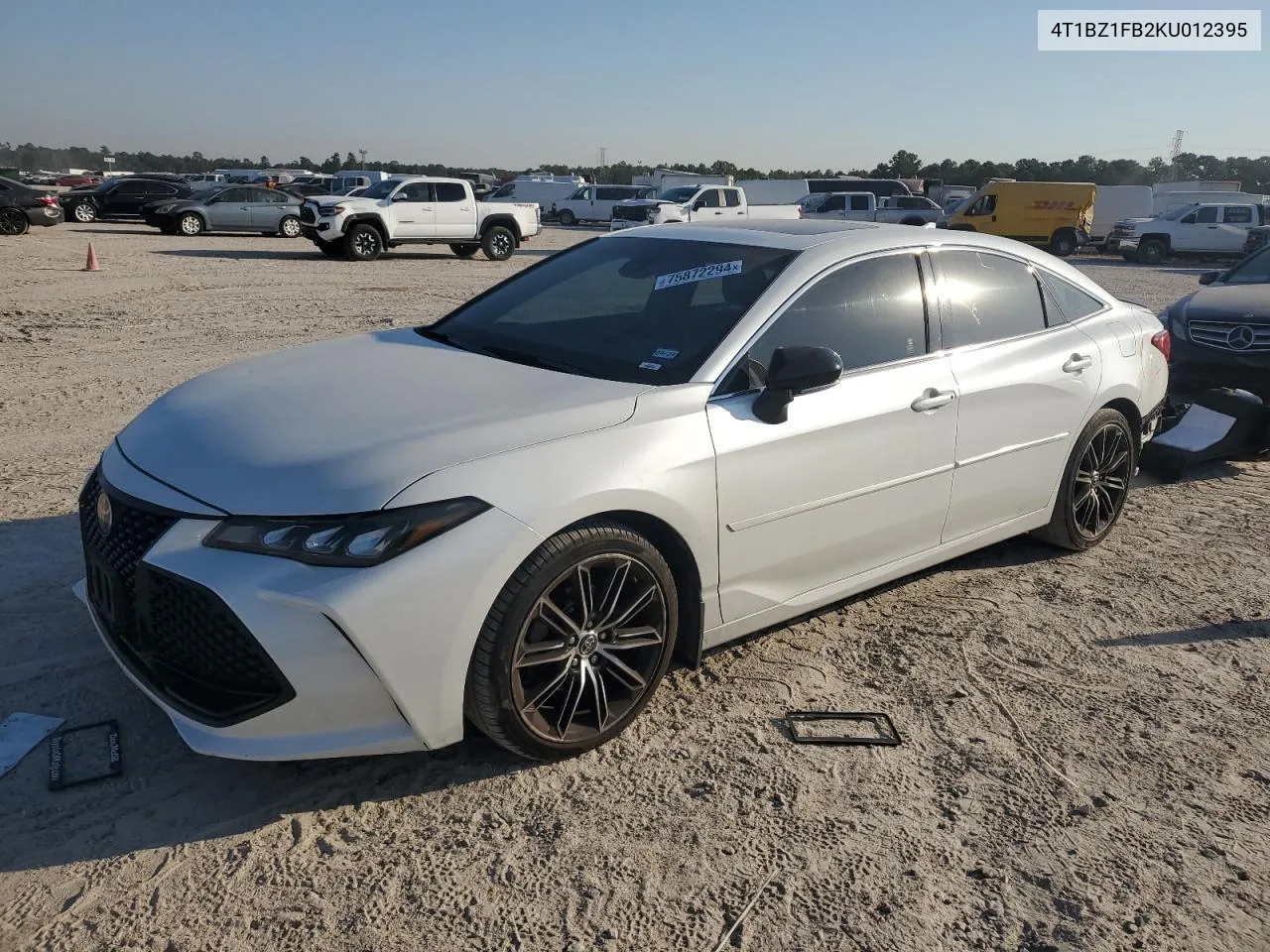 2019 Toyota Avalon Xle VIN: 4T1BZ1FB2KU012395 Lot: 75872294