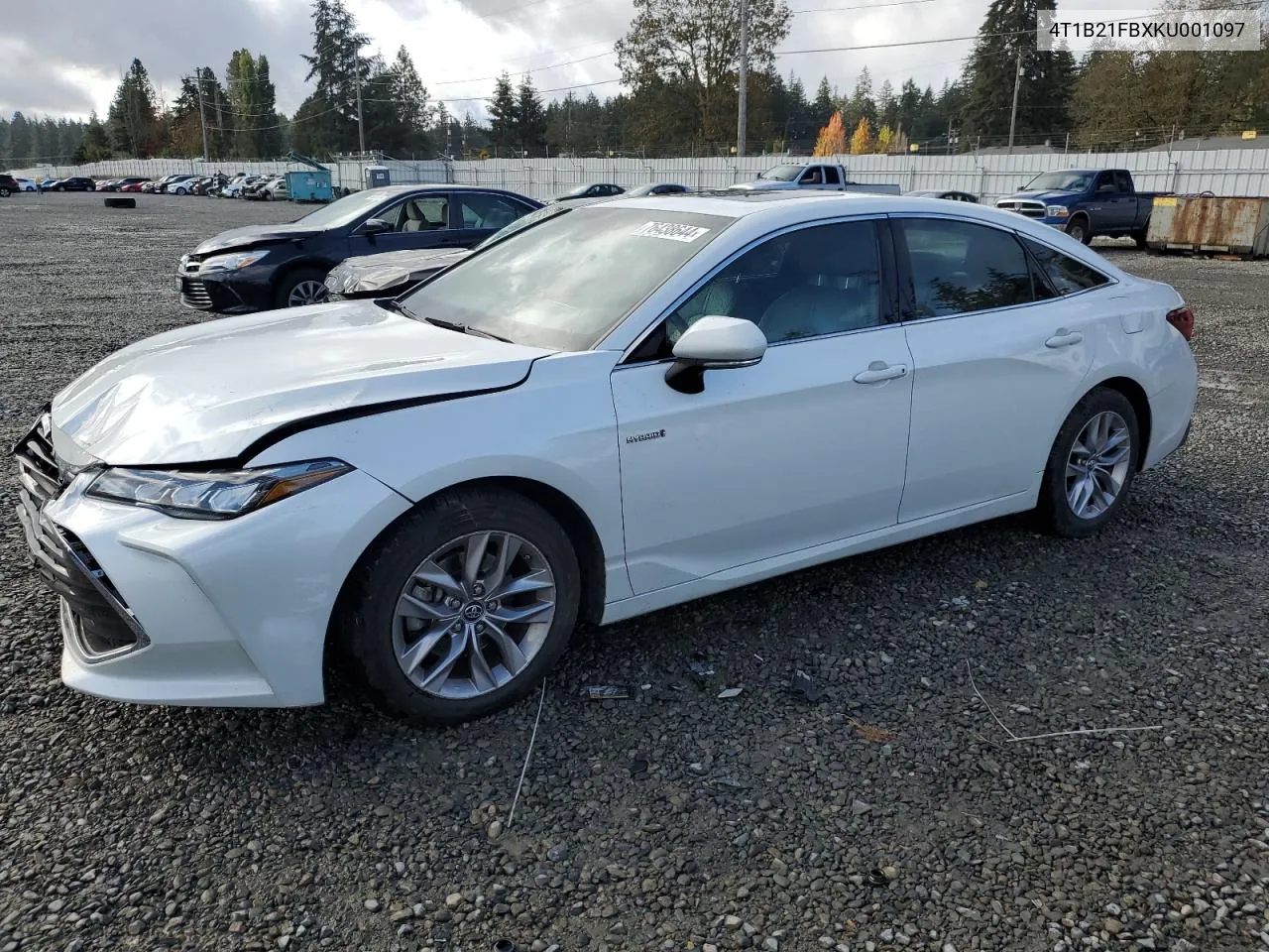 4T1B21FBXKU001097 2019 Toyota Avalon Xle