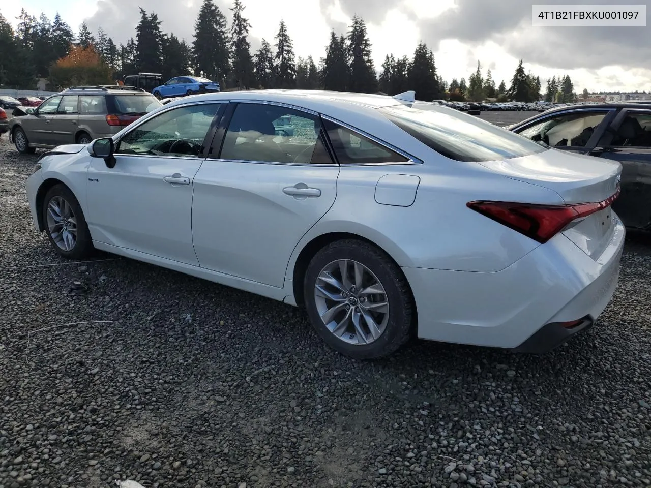 4T1B21FBXKU001097 2019 Toyota Avalon Xle