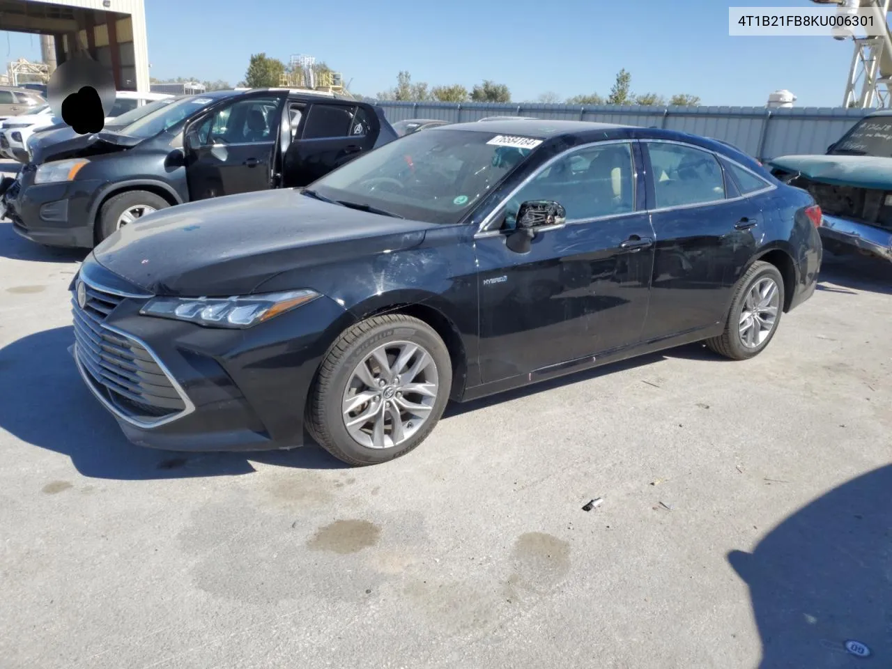 2019 Toyota Avalon Xle VIN: 4T1B21FB8KU006301 Lot: 76584184