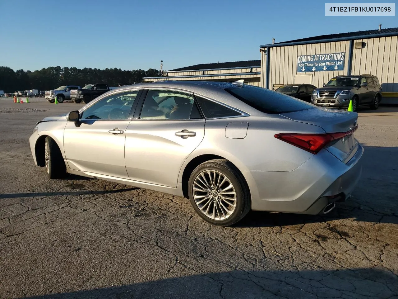 2019 Toyota Avalon Xle VIN: 4T1BZ1FB1KU017698 Lot: 77262534