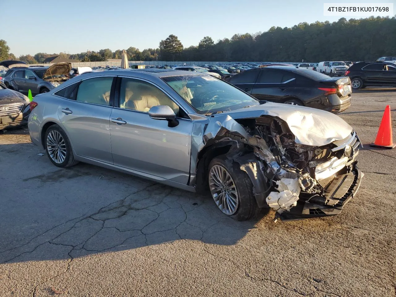 2019 Toyota Avalon Xle VIN: 4T1BZ1FB1KU017698 Lot: 77262534