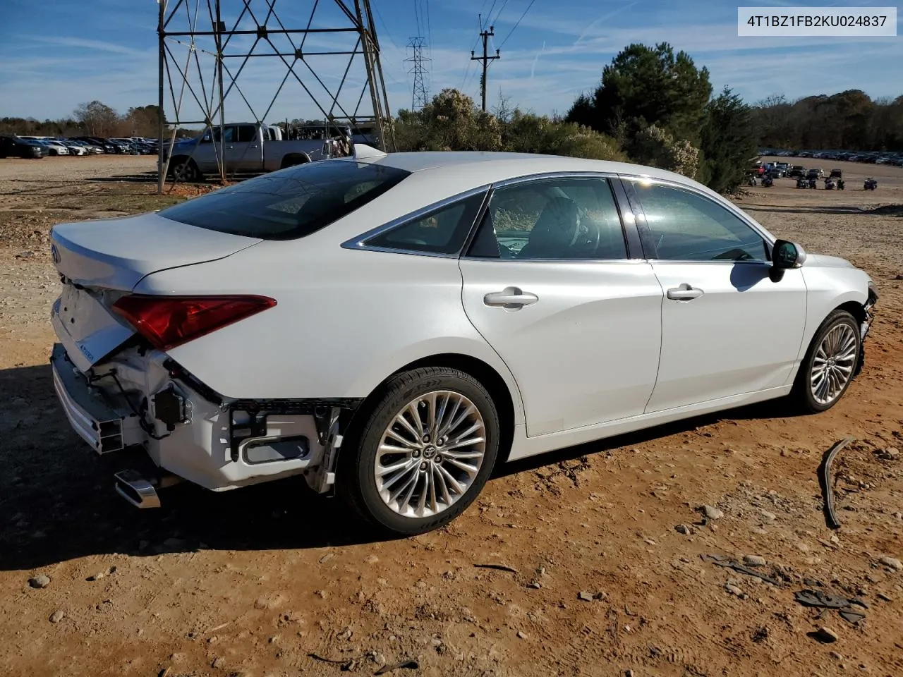 2019 Toyota Avalon Xle VIN: 4T1BZ1FB2KU024837 Lot: 77593984