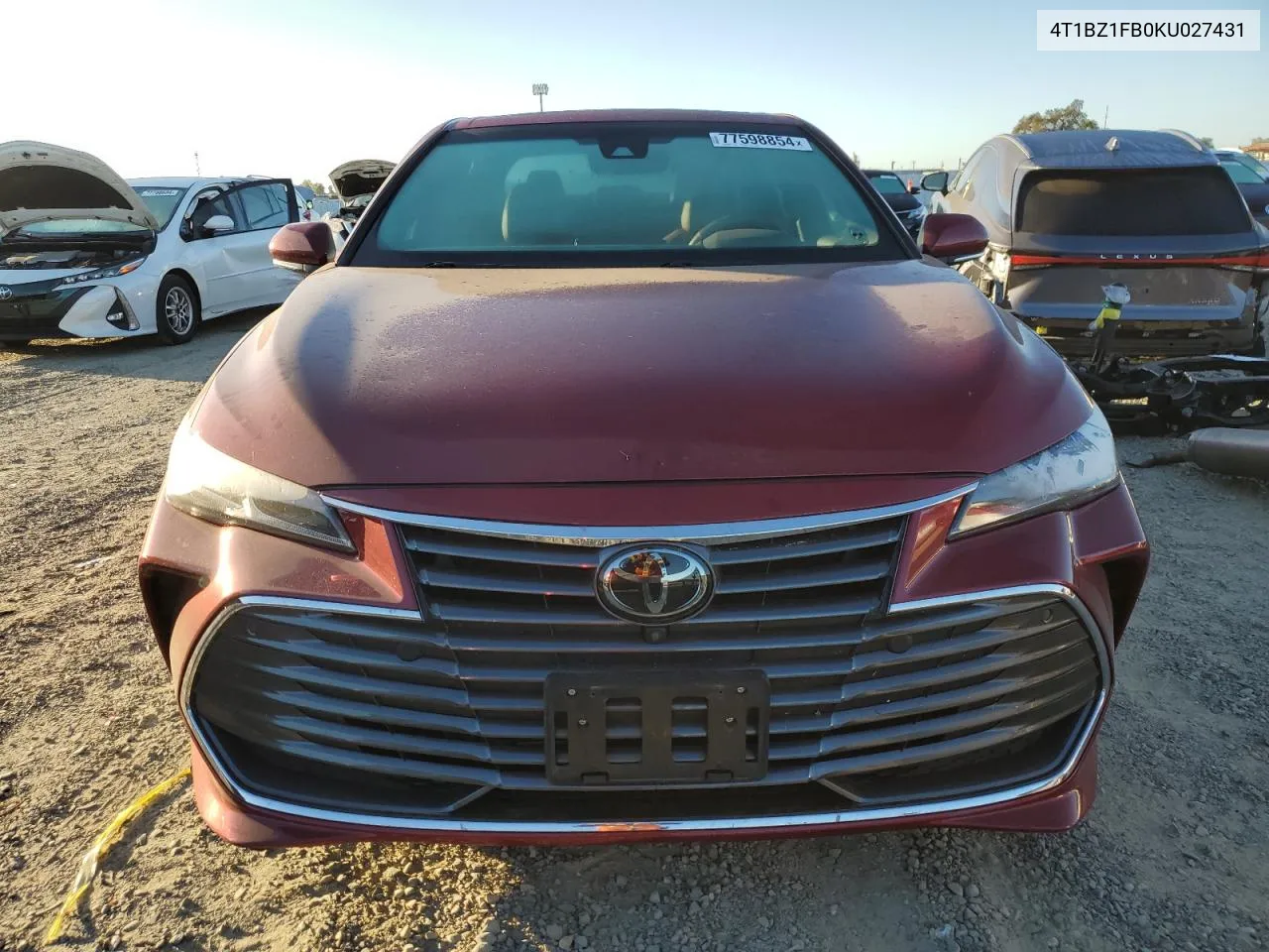 2019 Toyota Avalon Xle VIN: 4T1BZ1FB0KU027431 Lot: 77598854