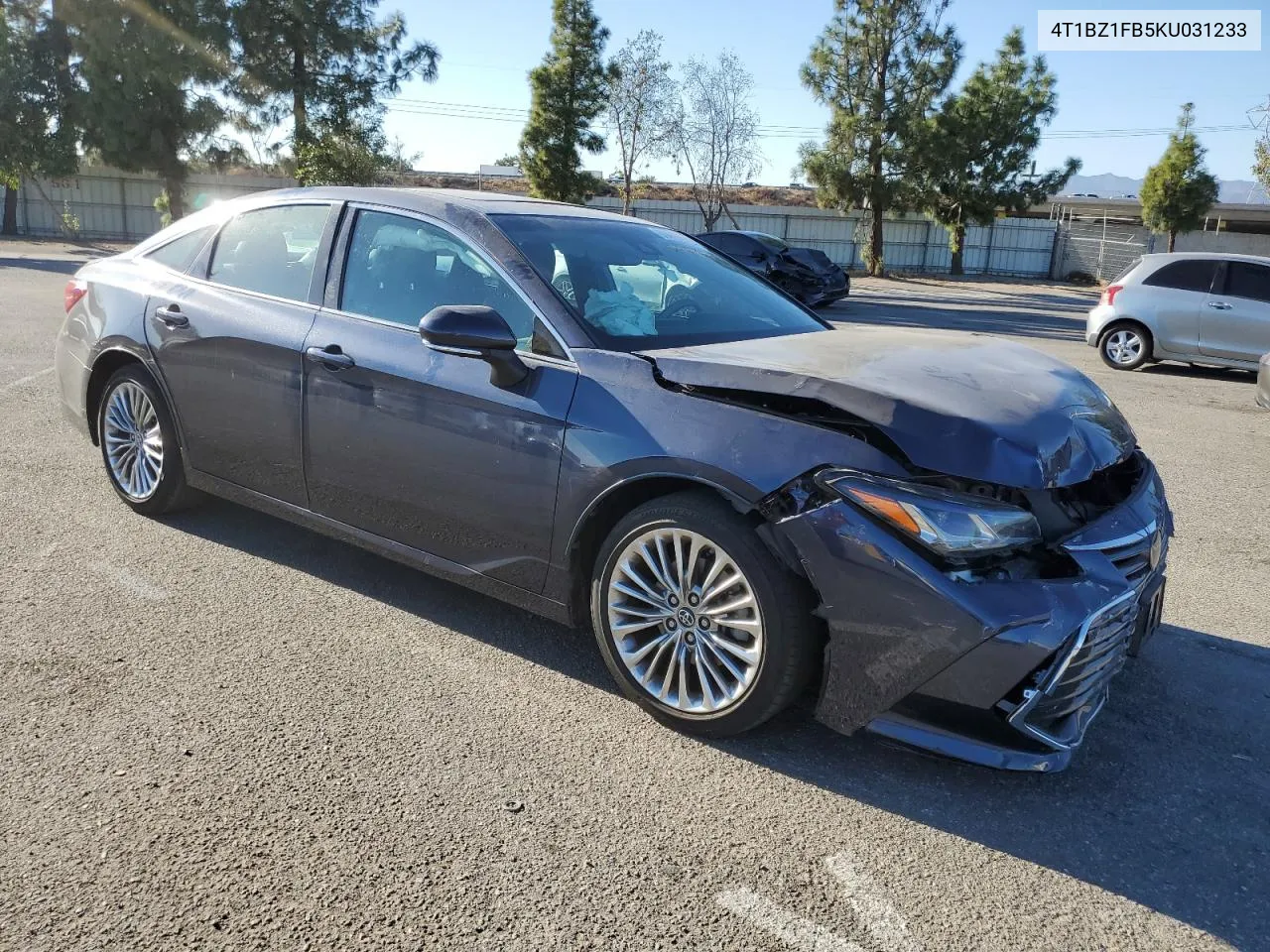 2019 Toyota Avalon Xle VIN: 4T1BZ1FB5KU031233 Lot: 80470714