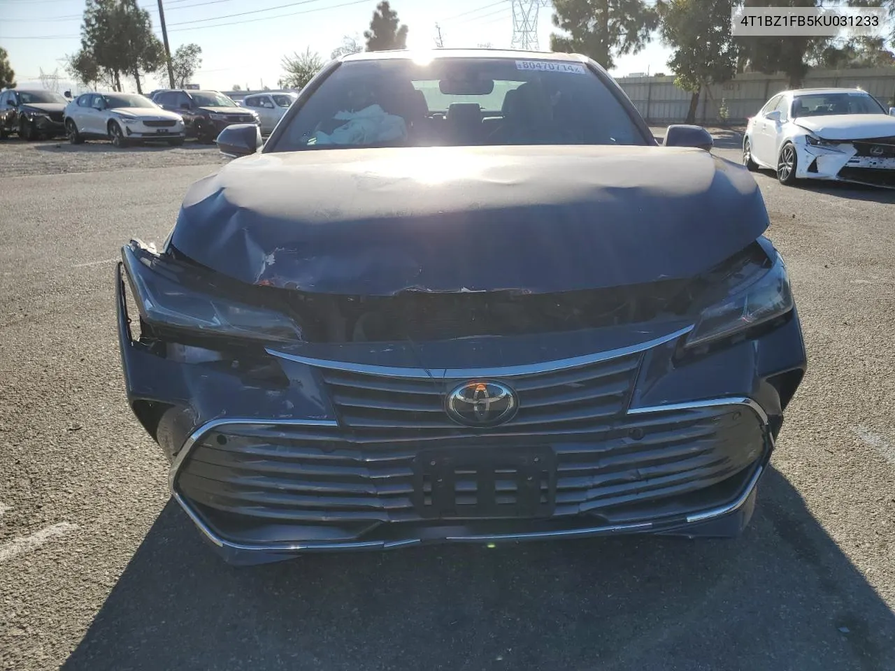 2019 Toyota Avalon Xle VIN: 4T1BZ1FB5KU031233 Lot: 80470714