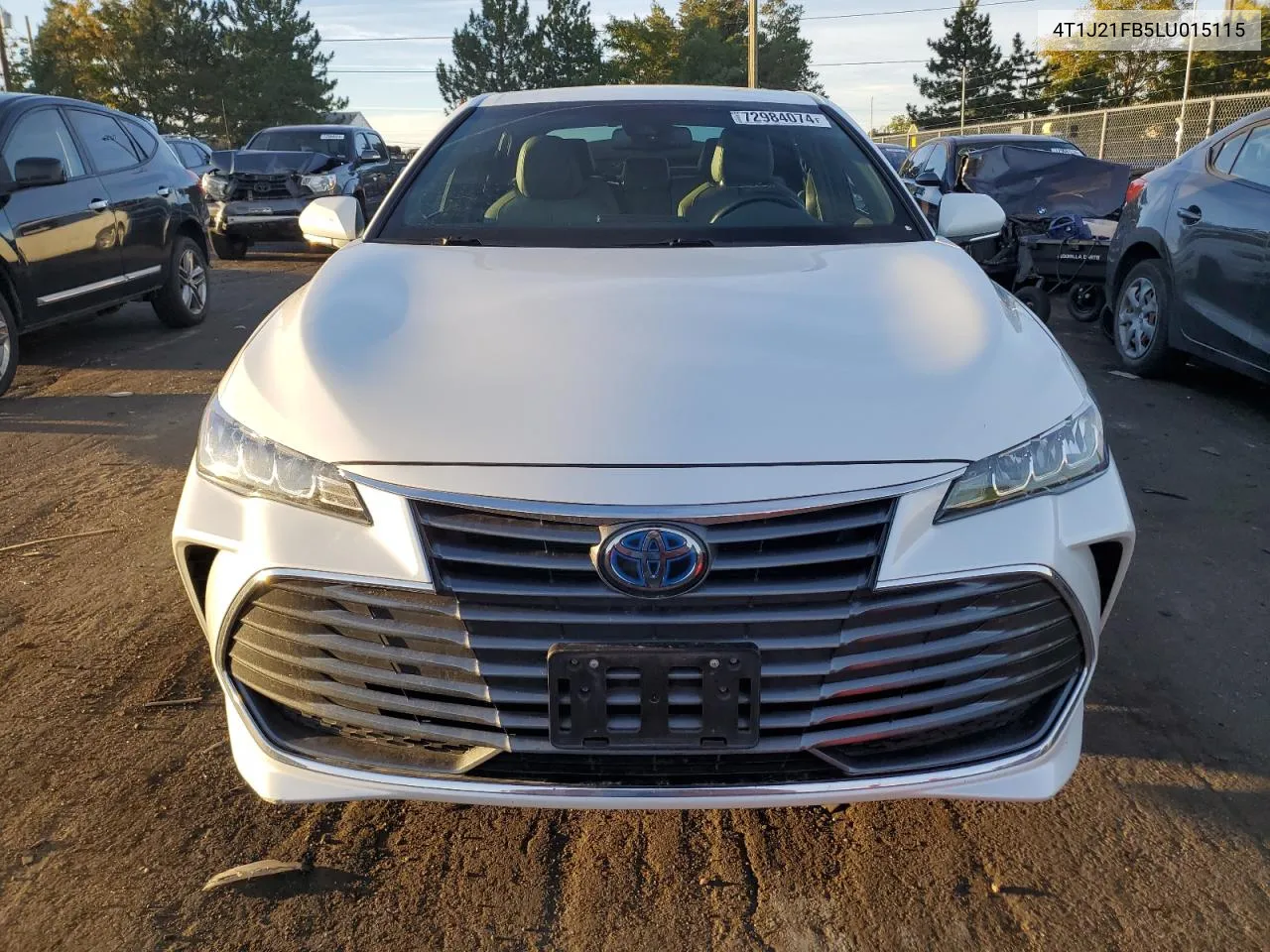 2020 Toyota Avalon Xle VIN: 4T1J21FB5LU015115 Lot: 72984074