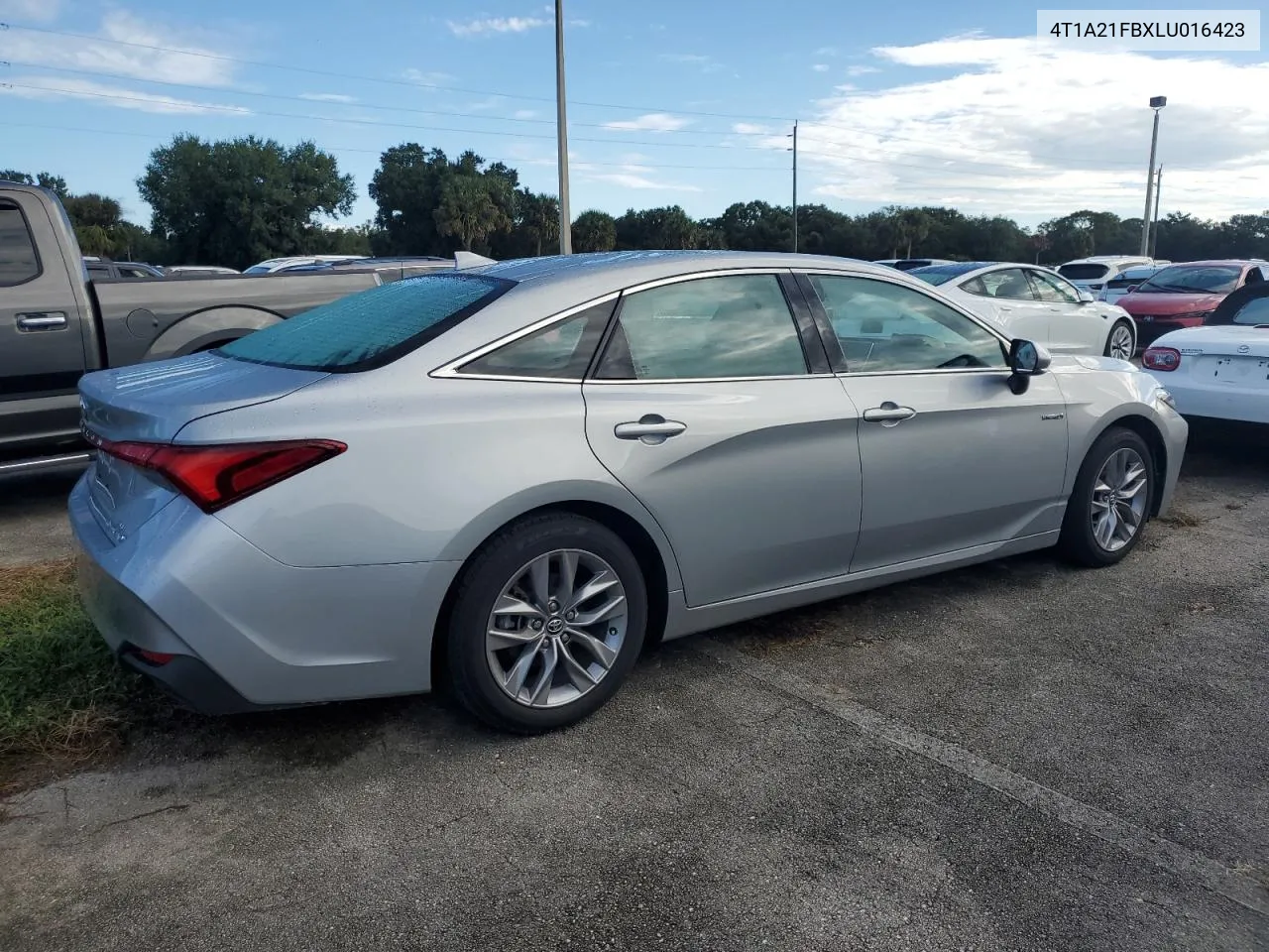 2020 Toyota Avalon Xle VIN: 4T1A21FBXLU016423 Lot: 74125414