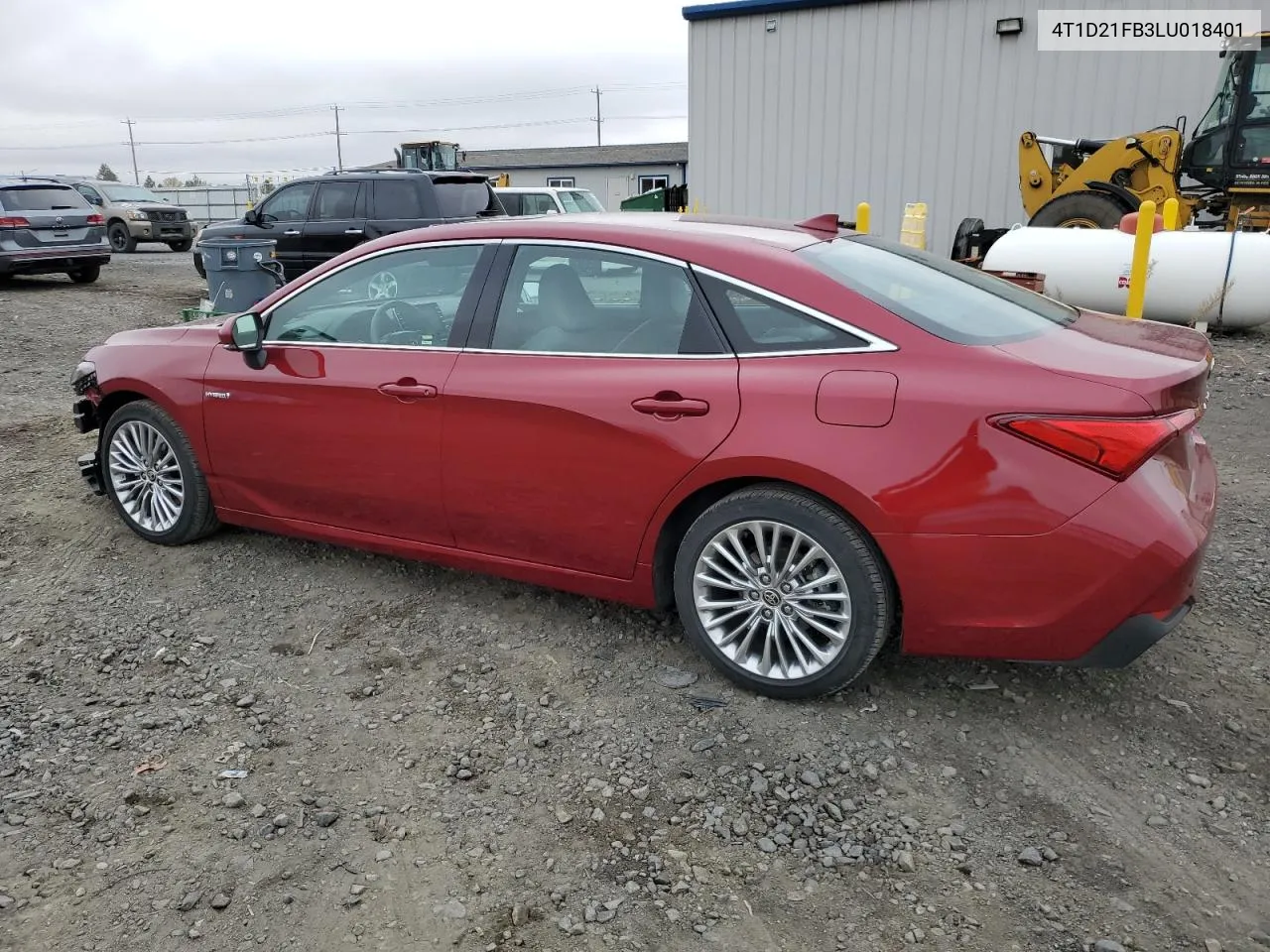 2020 Toyota Avalon Limited VIN: 4T1D21FB3LU018401 Lot: 78207864