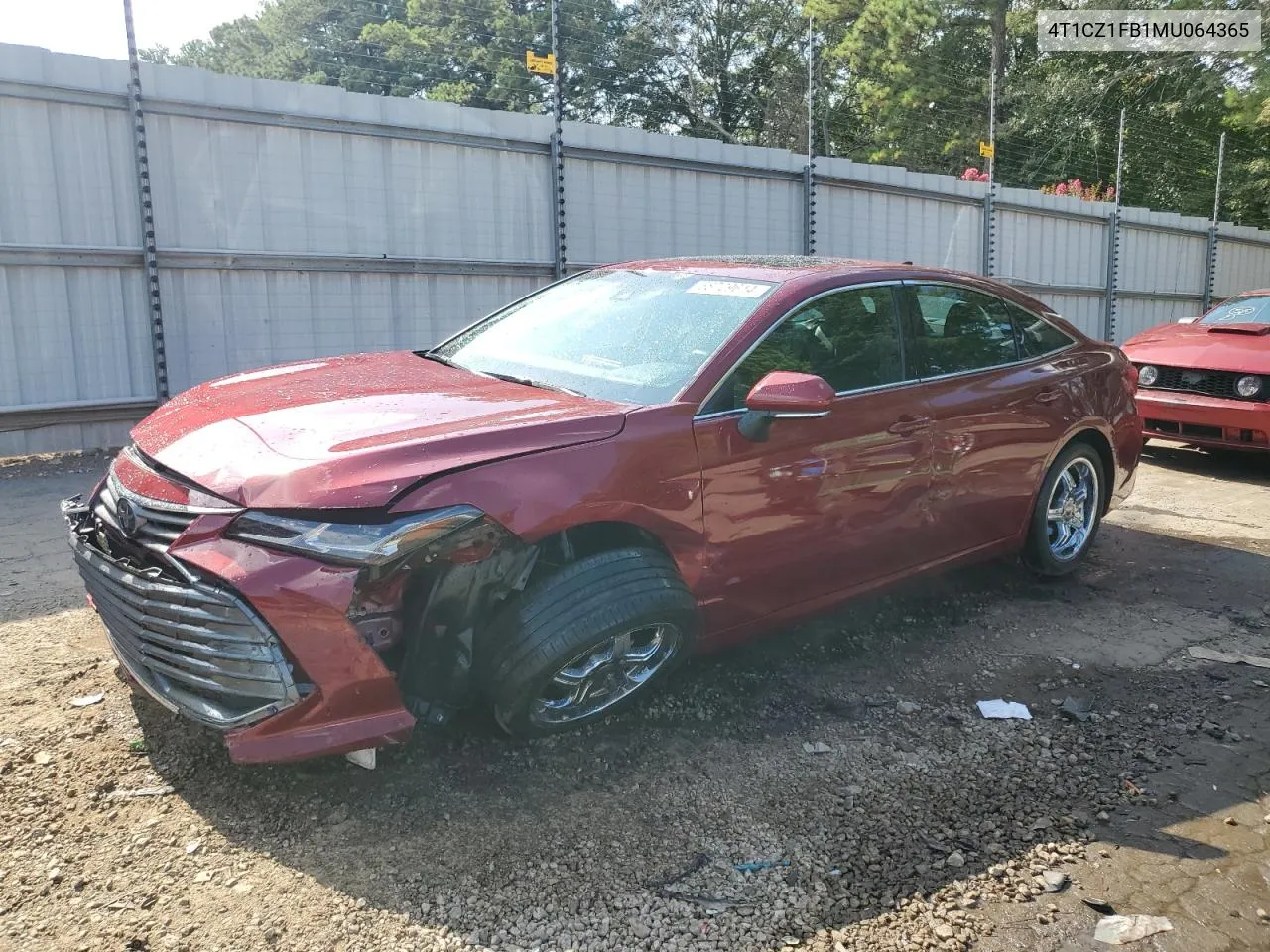 4T1CZ1FB1MU064365 2021 Toyota Avalon Limited