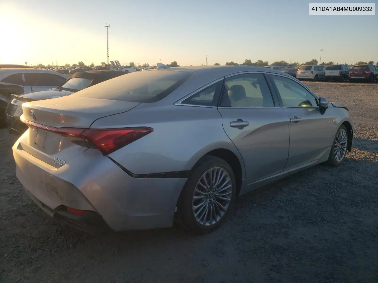 2021 Toyota Avalon Limited VIN: 4T1DA1AB4MU009332 Lot: 71457284