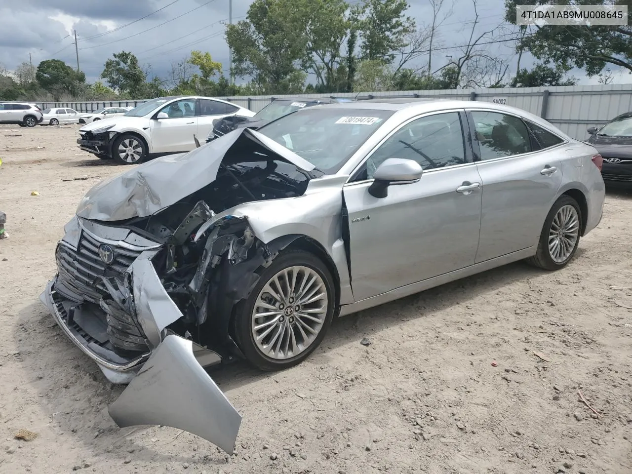 2021 Toyota Avalon Limited VIN: 4T1DA1AB9MU008645 Lot: 73019474