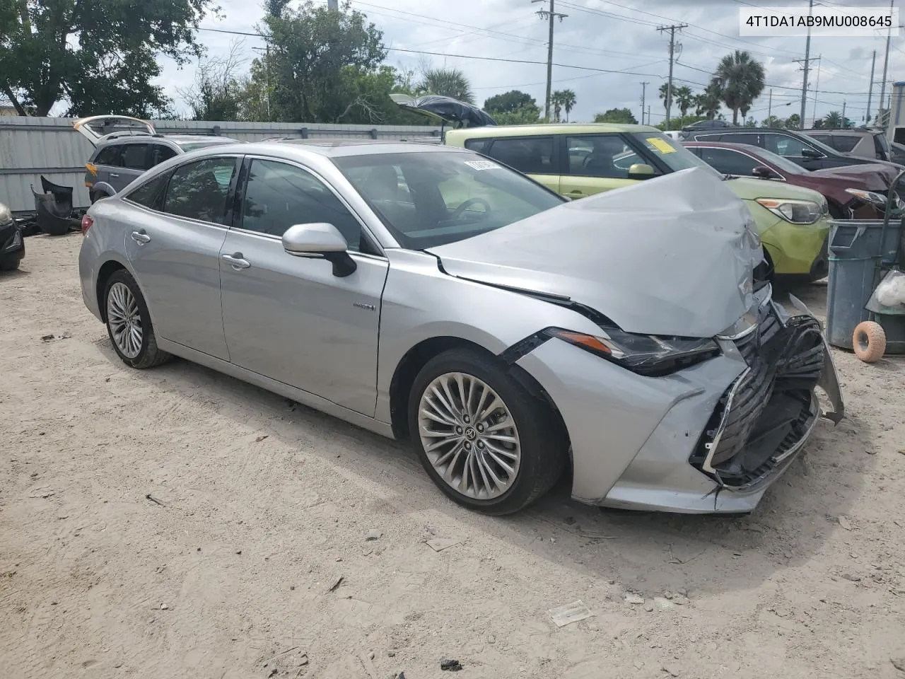 2021 Toyota Avalon Limited VIN: 4T1DA1AB9MU008645 Lot: 73019474