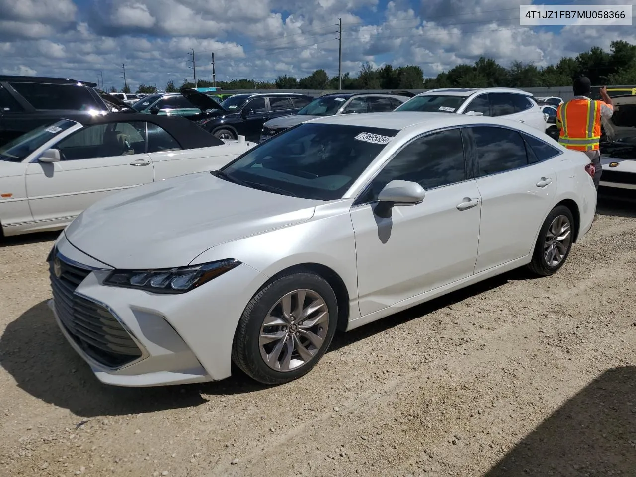 2021 Toyota Avalon Xle VIN: 4T1JZ1FB7MU058366 Lot: 73695354