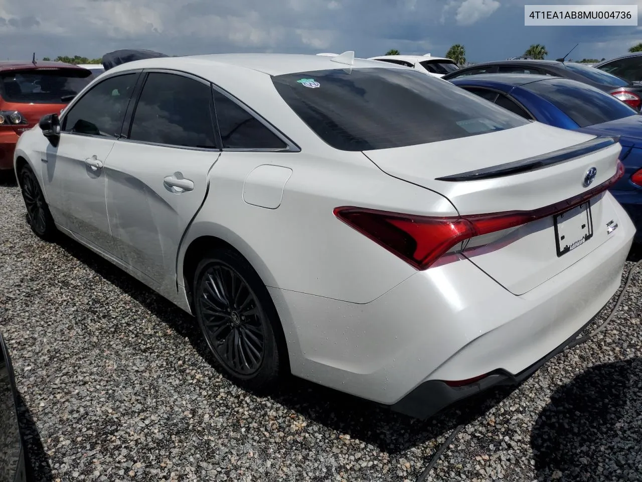 2021 Toyota Avalon Xse VIN: 4T1EA1AB8MU004736 Lot: 73865424