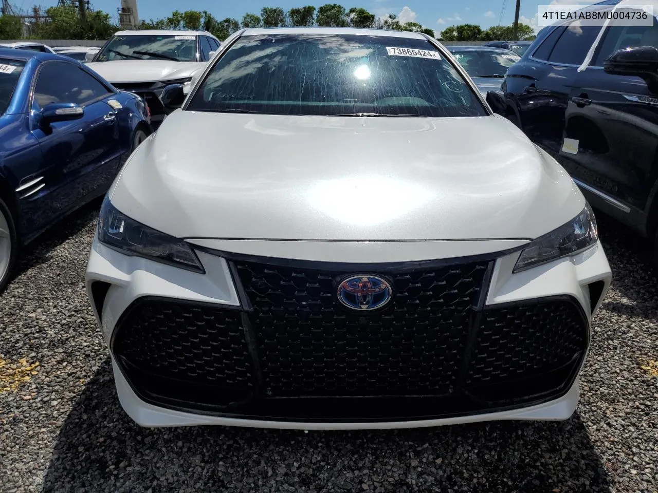 2021 Toyota Avalon Xse VIN: 4T1EA1AB8MU004736 Lot: 73865424