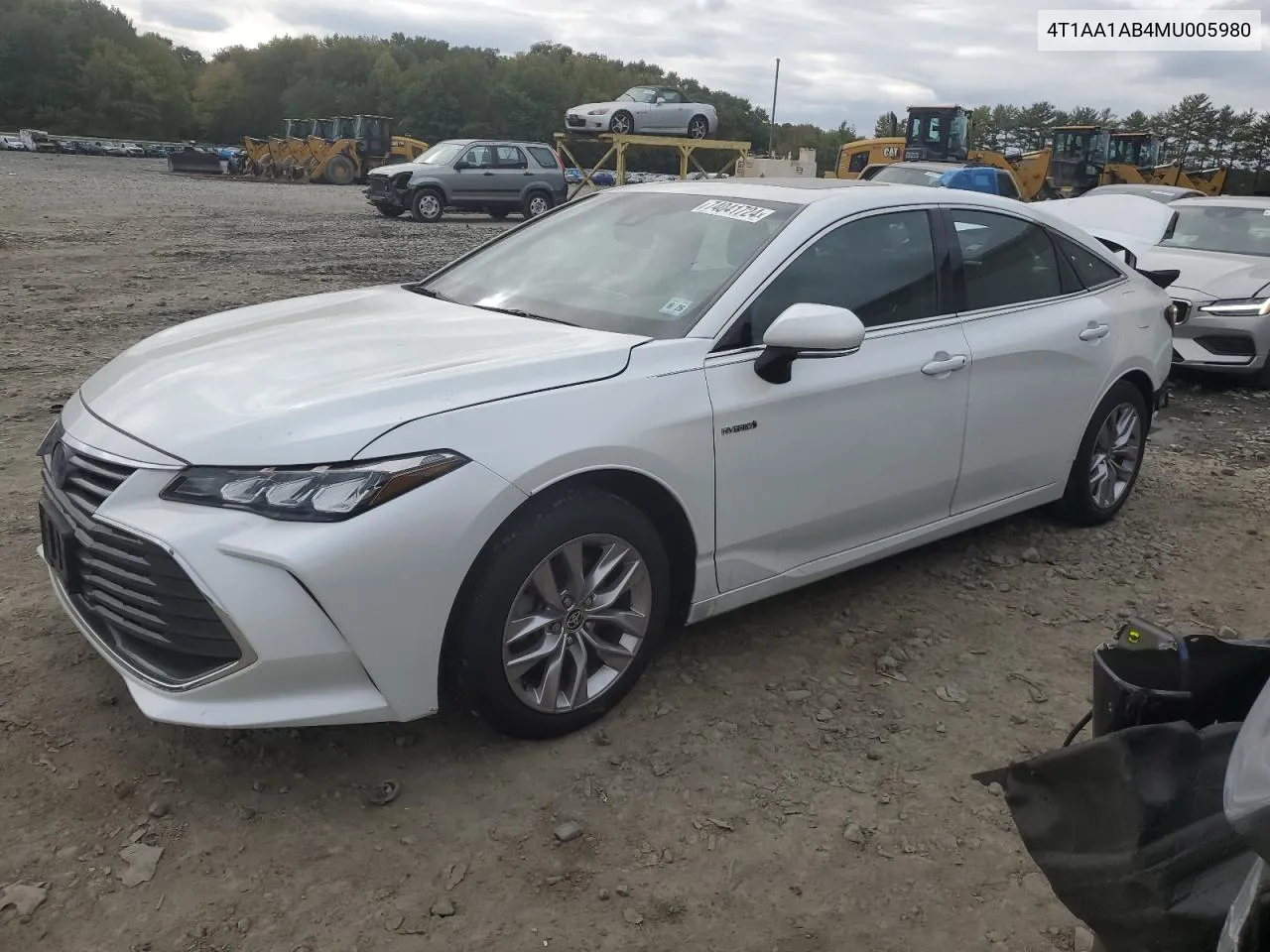 4T1AA1AB4MU005980 2021 Toyota Avalon Xle