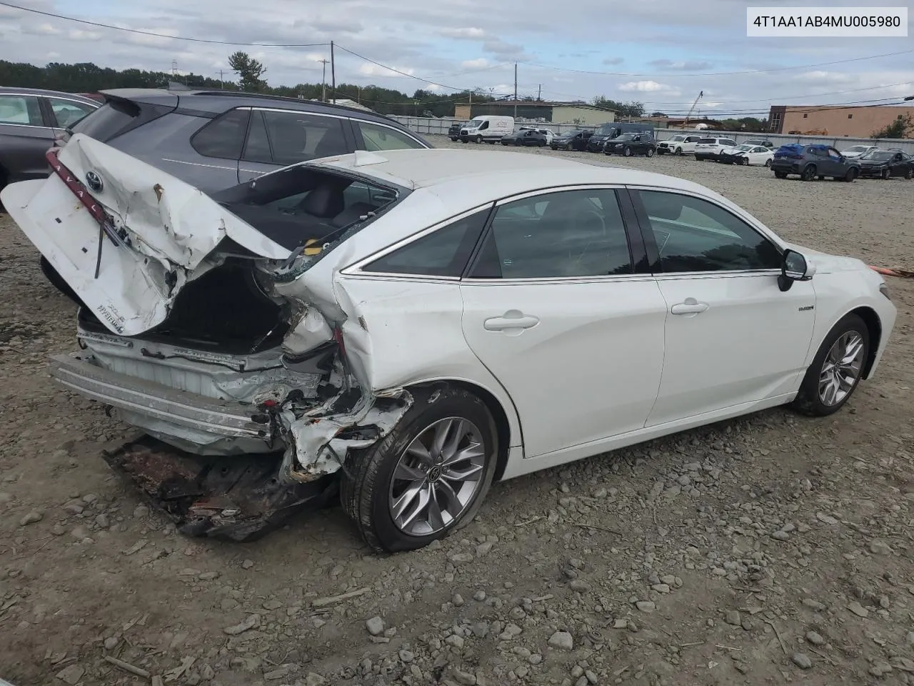 4T1AA1AB4MU005980 2021 Toyota Avalon Xle