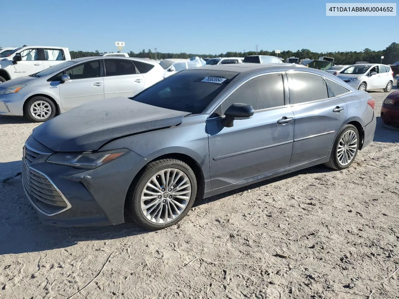 2021 Toyota Avalon Limited VIN: 4T1DA1AB8MU004652 Lot: 76583954