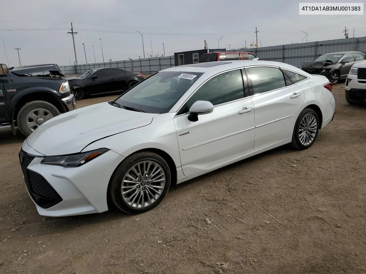 2021 Toyota Avalon Limited VIN: 4T1DA1AB3MU001383 Lot: 78385614