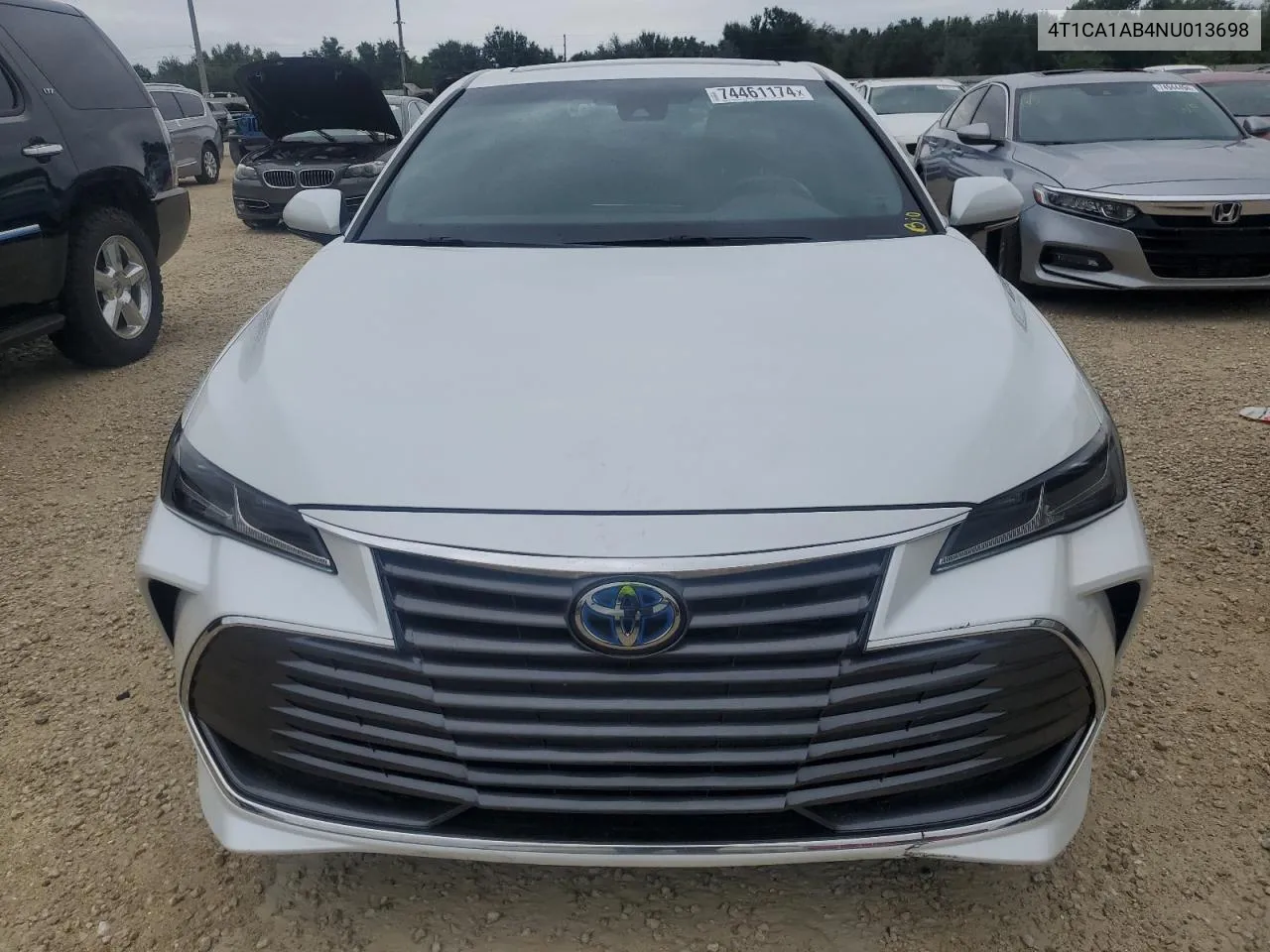 4T1CA1AB4NU013698 2022 Toyota Avalon Limited