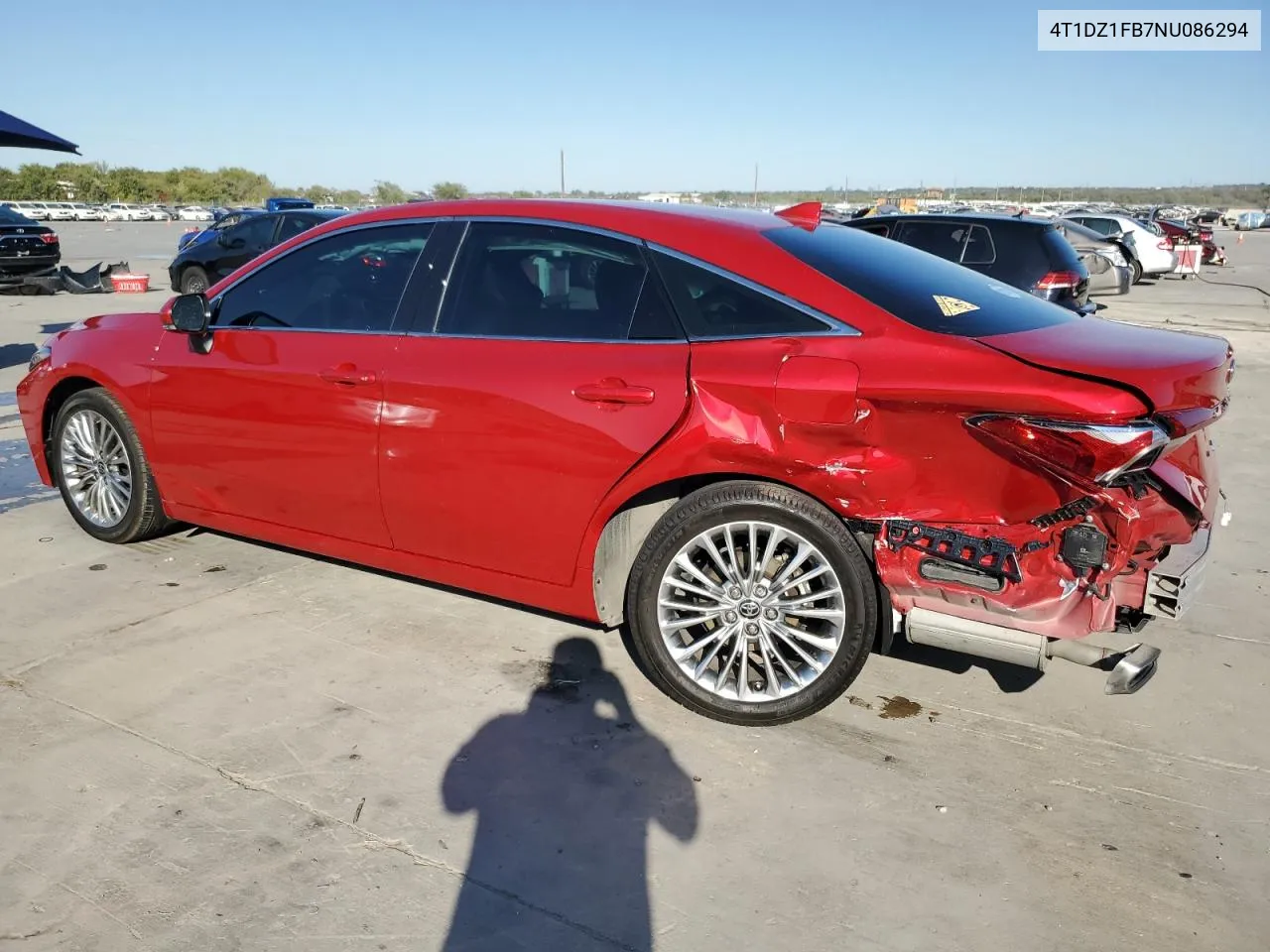 2022 Toyota Avalon Limited VIN: 4T1DZ1FB7NU086294 Lot: 76071294