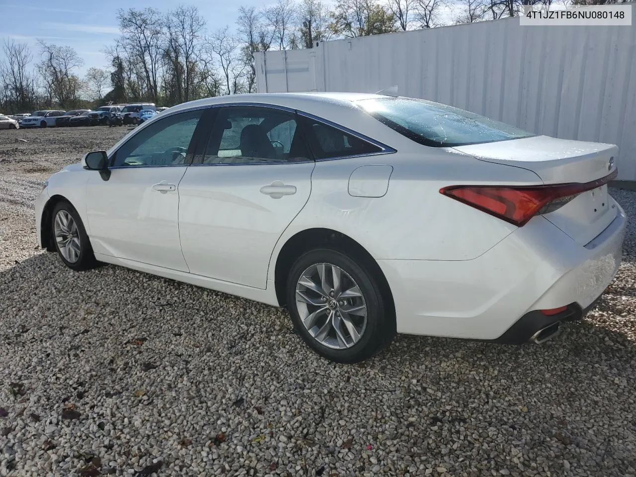 2022 Toyota Avalon Xle VIN: 4T1JZ1FB6NU080148 Lot: 80557054