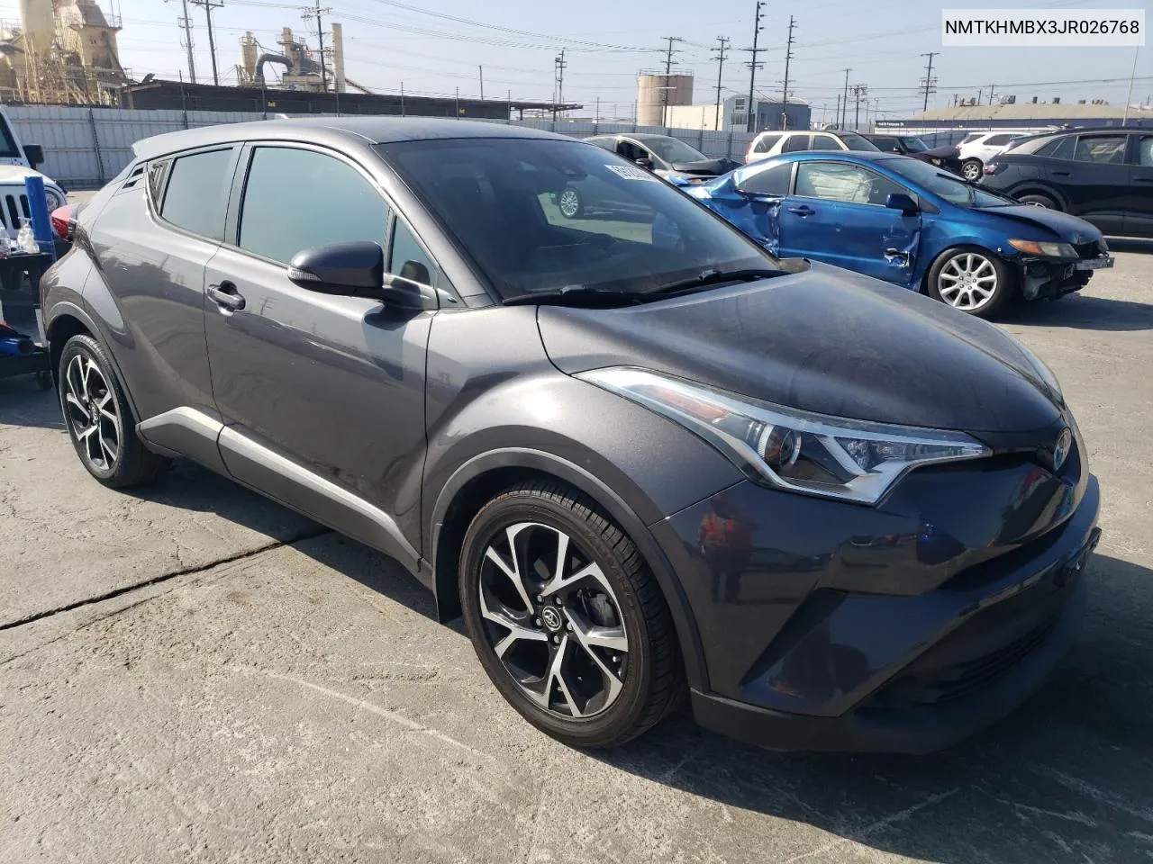 2018 Toyota C-Hr Xle VIN: NMTKHMBX3JR026768 Lot: 69120264