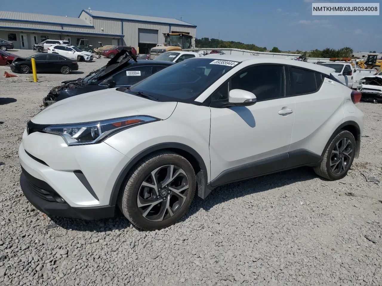 2018 Toyota C-Hr Xle VIN: NMTKHMBX8JR034008 Lot: 69385944