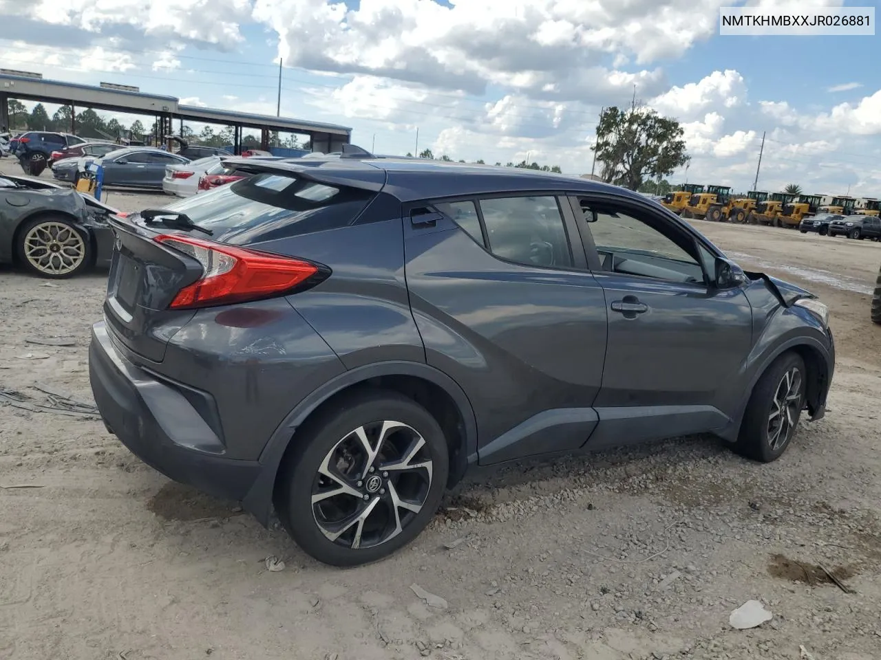 2018 Toyota C-Hr Xle VIN: NMTKHMBXXJR026881 Lot: 72143314