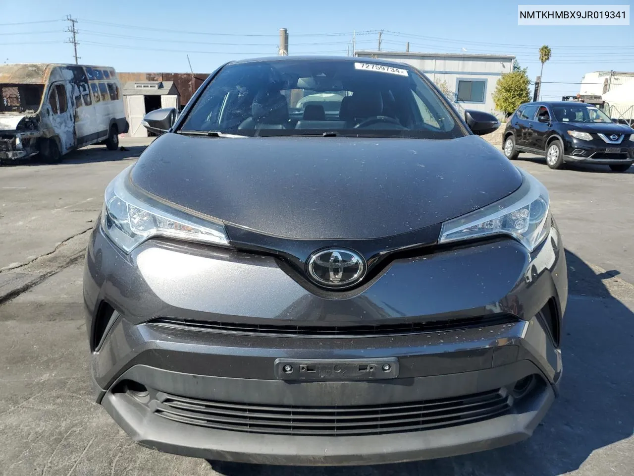 2018 Toyota C-Hr Xle VIN: NMTKHMBX9JR019341 Lot: 72759734