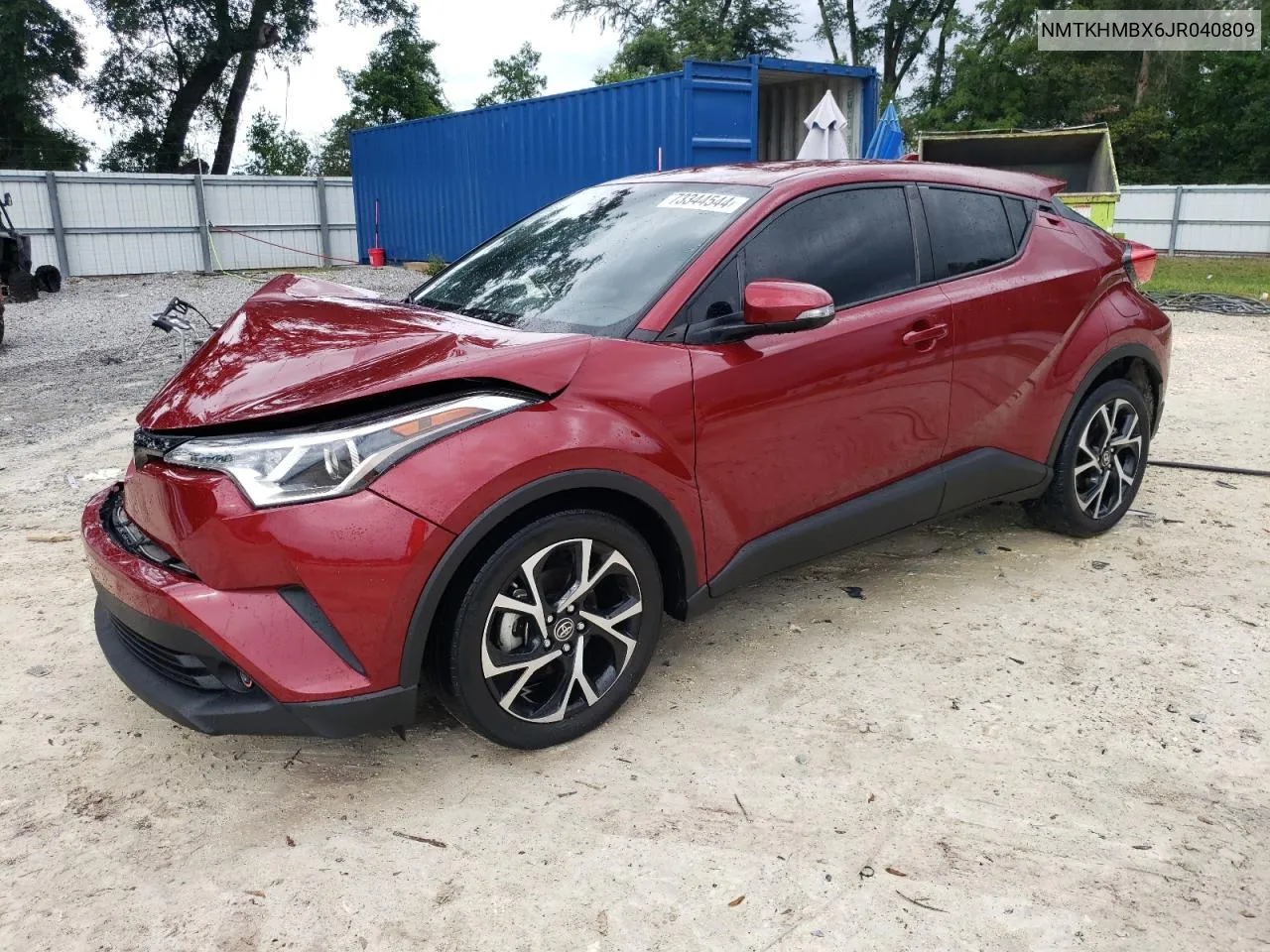 2018 Toyota C-Hr Xle VIN: NMTKHMBX6JR040809 Lot: 73344544