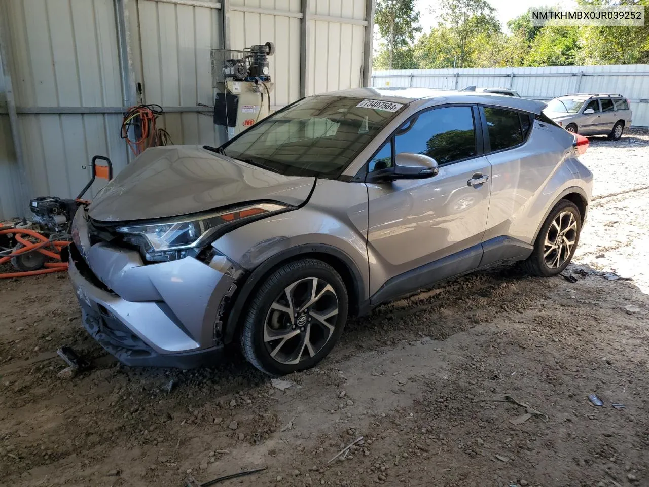 2018 Toyota C-Hr Xle VIN: NMTKHMBX0JR039252 Lot: 73407584