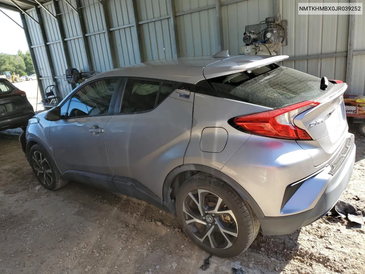 2018 Toyota C-Hr Xle VIN: NMTKHMBX0JR039252 Lot: 73407584