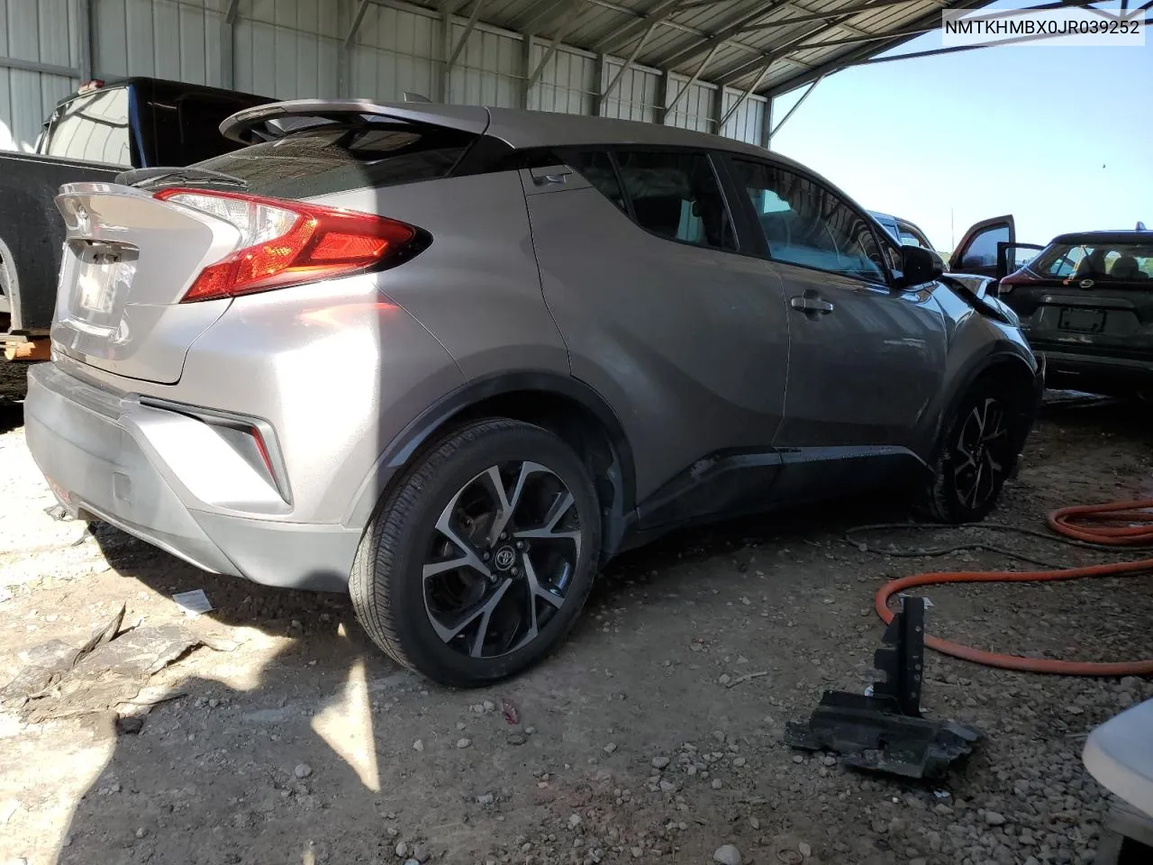 2018 Toyota C-Hr Xle VIN: NMTKHMBX0JR039252 Lot: 73407584