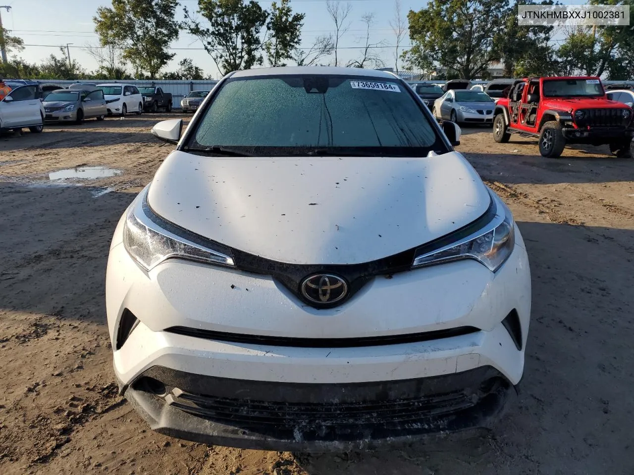 2018 Toyota C-Hr Xle VIN: JTNKHMBXXJ1002381 Lot: 73659184