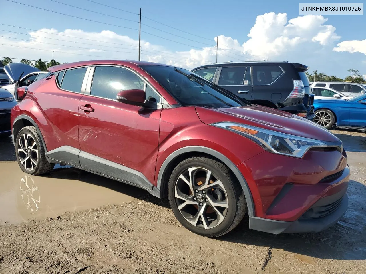 2018 Toyota C-Hr Xle VIN: JTNKHMBX3J1010726 Lot: 73841194