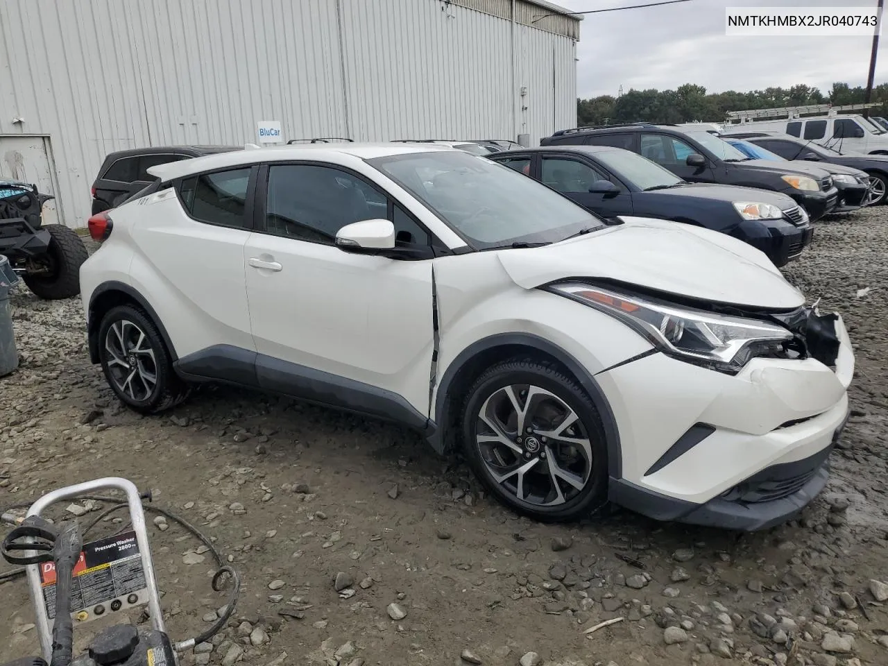 NMTKHMBX2JR040743 2018 Toyota C-Hr Xle