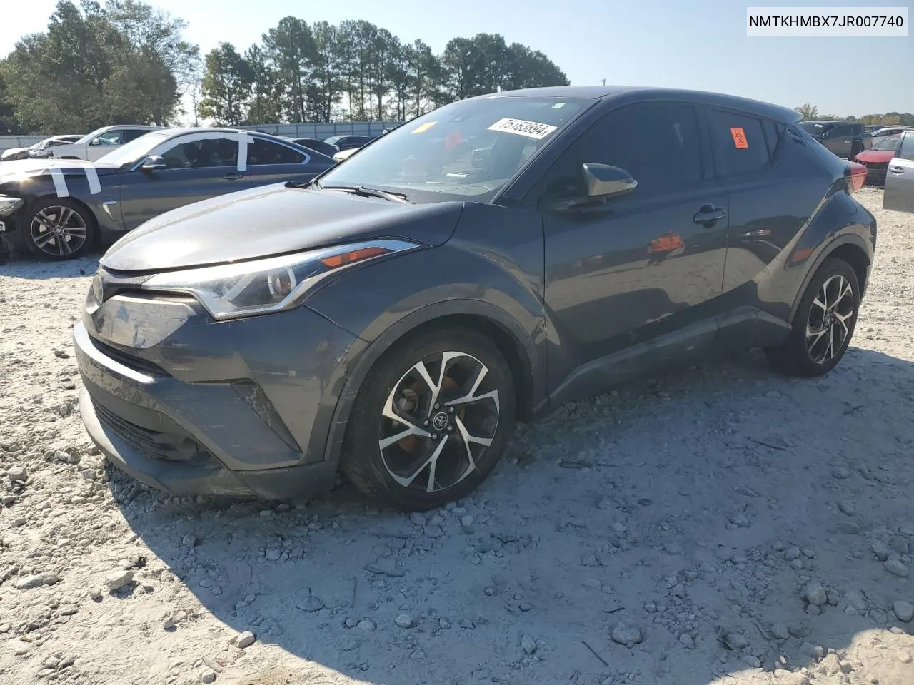 2018 Toyota C-Hr Xle VIN: NMTKHMBX7JR007740 Lot: 75163894