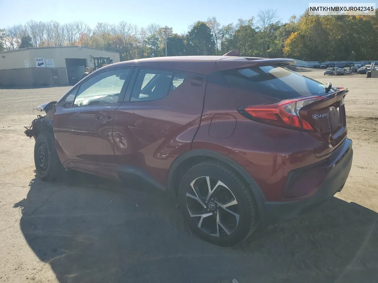 2018 Toyota C-Hr Xle VIN: NMTKHMBX0JR042345 Lot: 76450814