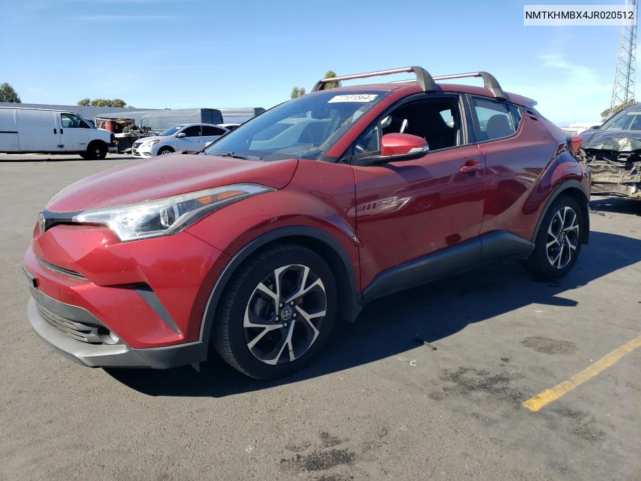 2018 Toyota C-Hr Xle VIN: NMTKHMBX4JR020512 Lot: 77131564