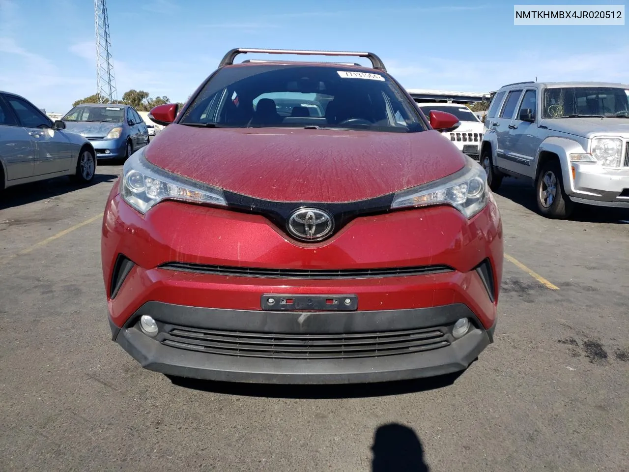 2018 Toyota C-Hr Xle VIN: NMTKHMBX4JR020512 Lot: 77131564