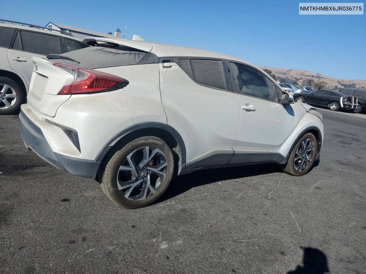 2018 Toyota C-Hr Xle VIN: NMTKHMBX6JR036775 Lot: 77646584