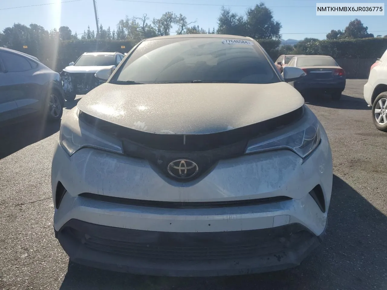 2018 Toyota C-Hr Xle VIN: NMTKHMBX6JR036775 Lot: 77646584