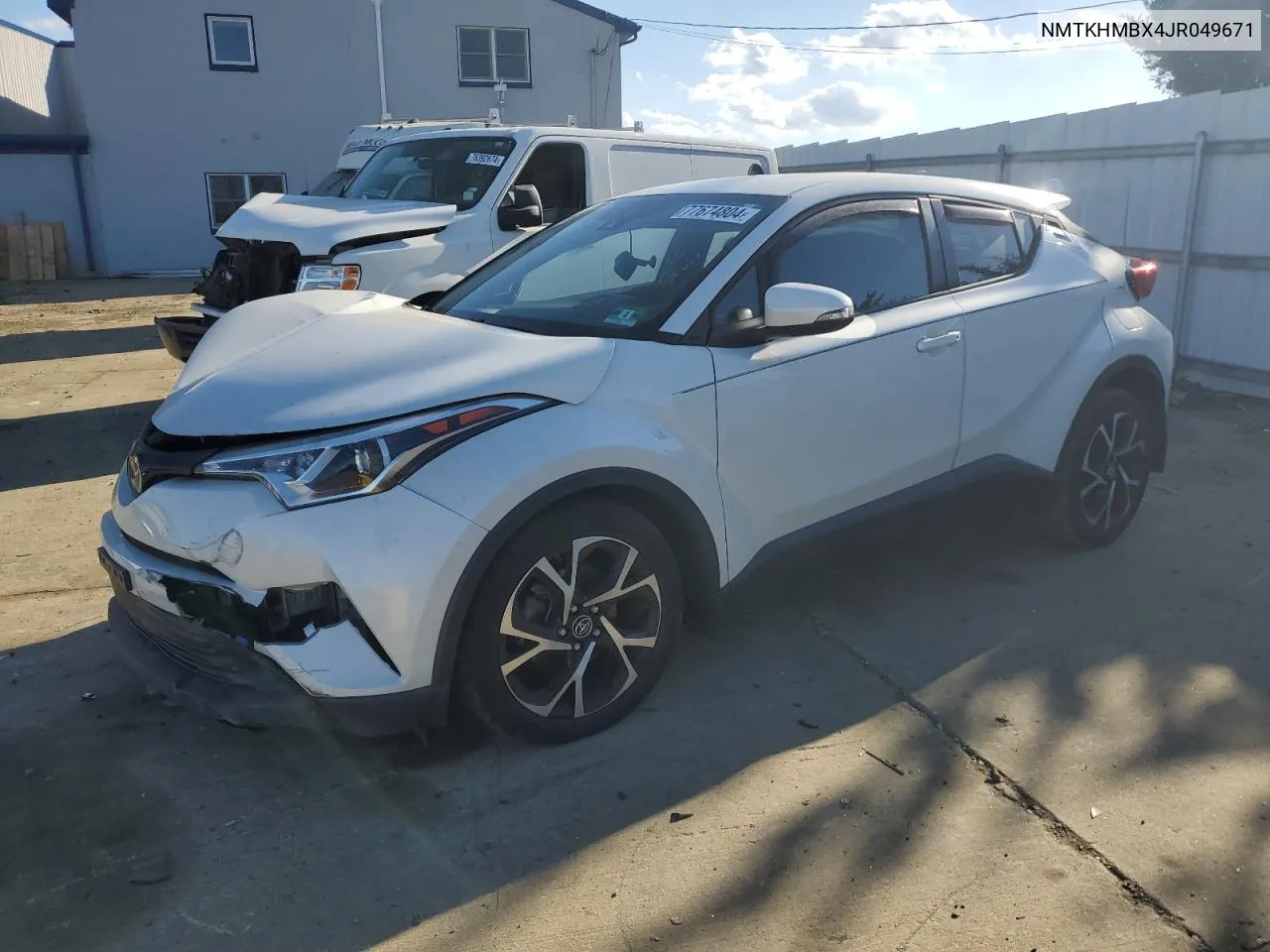 2018 Toyota C-Hr Xle VIN: NMTKHMBX4JR049671 Lot: 77674804