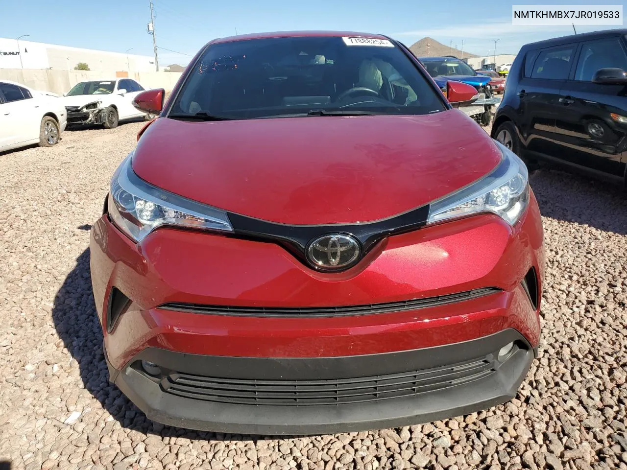 2018 Toyota C-Hr Xle VIN: NMTKHMBX7JR019533 Lot: 77888254