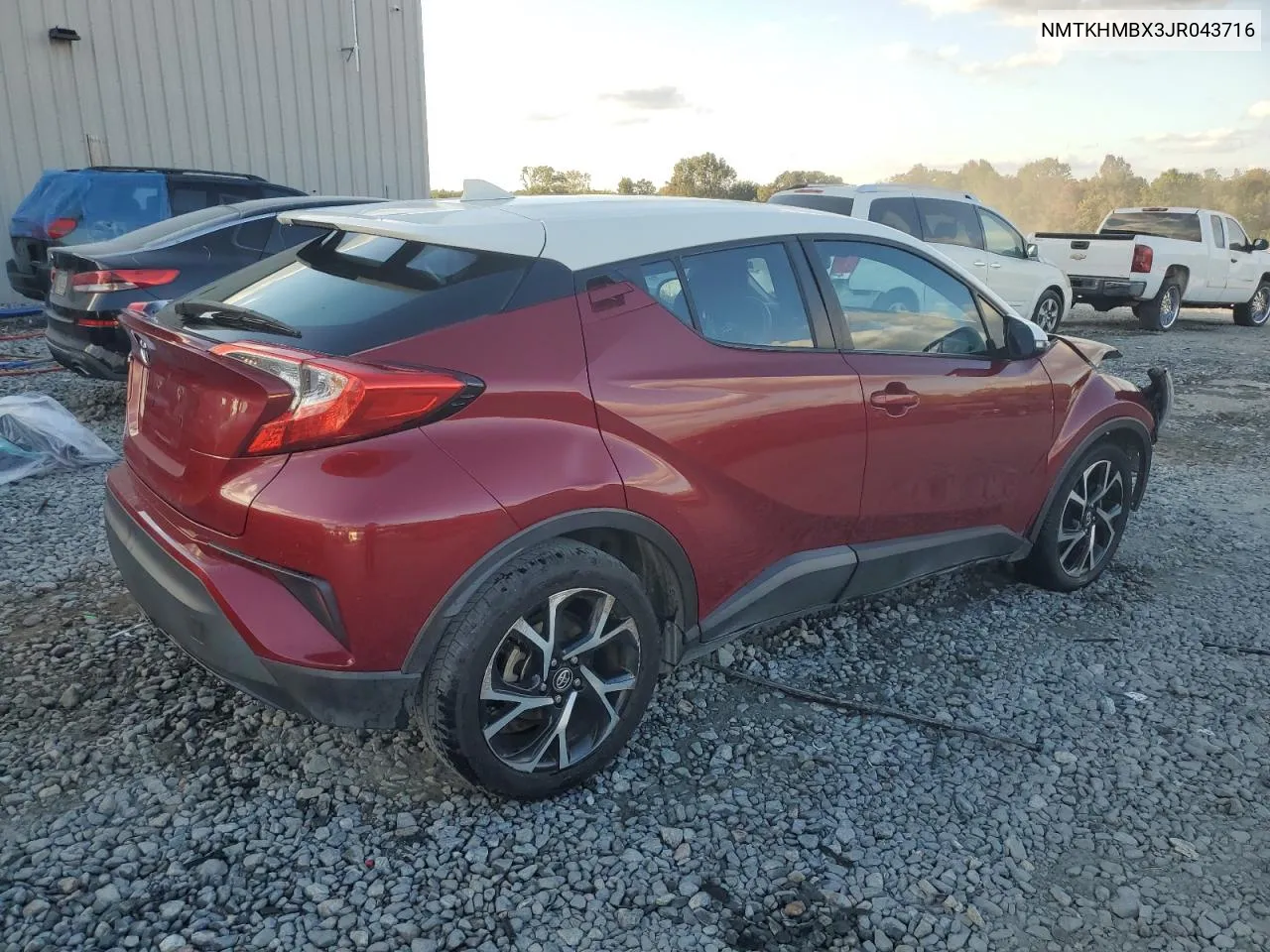 2018 Toyota C-Hr Xle VIN: NMTKHMBX3JR043716 Lot: 78202834